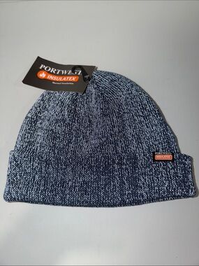 Portwest Insulatex OS Heathered Reflective Thermal Insulated Navy Beanie